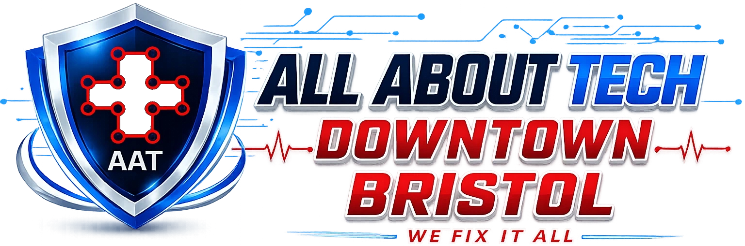 AAT All About Tech Downtown Bristol logo
